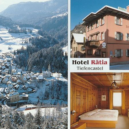 Hotel Raetia Tiefencastel Buitenkant foto